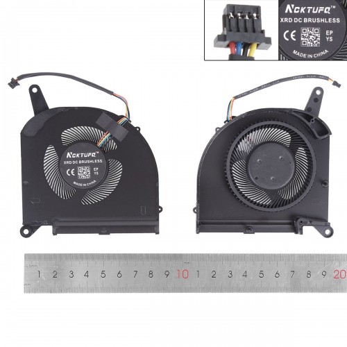 Вентилятор для ноутбука Gigabyte Aorus 15G 15P 17G 17P KB RX7G RX5G RP77 XB, (7мм GPU 12V fan, FPNQ DFSCM227163927, Аналог)