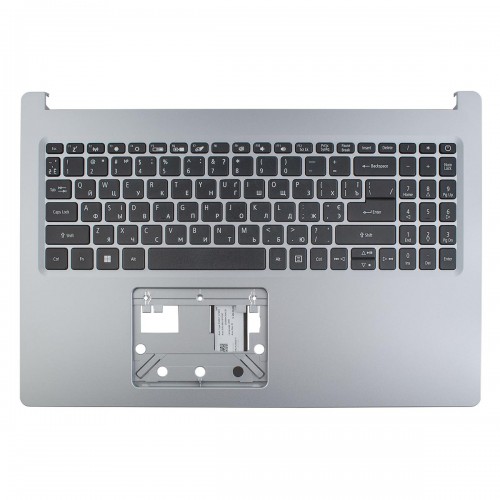 Верхняя крышка для Acer A115-22 A315-23G A315-43 A315-55 A315-57 EX215-22G EX215-53G, RU/UA, (Silver, топкейс+клавиатура, 6B.HVUN7.033, Original)