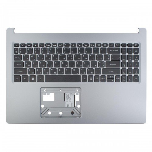 Верхня кришка для Acer A115-22 A315-23G A315-43 A315-55 A315-57 EX215-22G EX215-53G, RU/UA, (Silver, топкейс+клавіатура, 6B.HVUN7.033, Original)