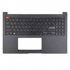 Верхня кришка для Asus Vivobook S 15 OLED M3502QA, RU/UA, (топкейс+клавіатура, 4pin Backlight, 90NB0XX2-R30UA0, Original)