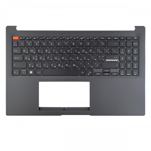Верхня кришка для ноутбука Asus Vivobook S 15 OLED M3502QA, RU/UA, (топкейс+клавіатура, 4pin Backlight, 90NB0XX2-R30UA0, Original)