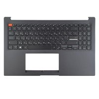 Верхня кришка для Asus Vivobook S 15 OLED M3502QA, RU/UA, (топкейс+клавіатура, 4pin Backlight, 90NB0XX2-R30UA0, Original)