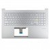Верхняя крышка для ноутбука Asus VivoBook S15 X521 M533 S533, RU/UA, (Silver, топкейс+клавиатура, Backlight 4pin, 90NB0RF1-R31UA0, Original)