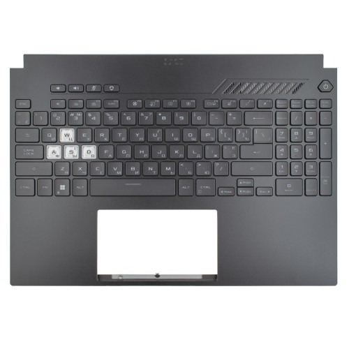 Верхняя крышка для ноутбука Asus TUF Dash FX517ZM FX507Z, RU/UA, (топкейс+клавиатура, Backlit 8pin, 90NR0951-R31UA0, Original)