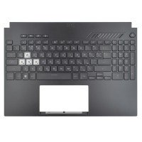 Верхня кришка для Asus FX517ZM FX507Z, RU/UA, (топкейс+клавіатура, Backlit 8pin, 90NR0951-R31UA0, Original)