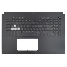 Верхняя крышка для Asus FX707 FA707, RU/UA, (Black, топкейс+клавиатура, RGB 8pin, 90NR0971-R31UA1, Original)