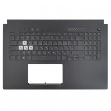 Верхня кришка для Asus FX707 FA707, RU/UA, (Black, топкейс+клавіатура, RGB 8pin, 90NR0971-R31UA1, Original)