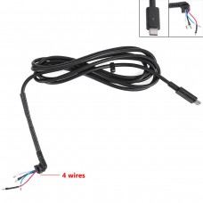 DC Кабель Type-C для блока питания ноутбука HP, (90W, 4pin, Four-core, 1.5м)