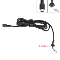 DC Кабель Type-C для блока питания ноутбука HP, (90W, 3pin, Three-core, 1.5м)