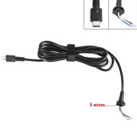DC Кабель Type-C для блока питания ноутбука HP, (90W, 3pin, Three-core, 1.5м)
