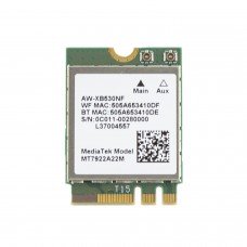 Плата WiFi+Bluetooth MT7922 AW-XB530NF (WIFI6E 802.11AX 2.4G/5G/6G + Bluetooth 5.2, M.2 2230, 0C011-00280000) Плата WiFi+Bluetooth MT7922 AW-XB530NF (WIFI6E 802.11AX 2.4G/5G/6G + Bluetooth 5.2, M.2 2230, 0C011-00280000)