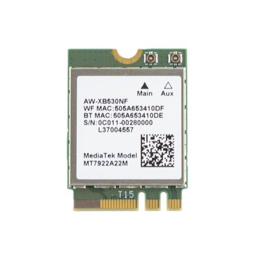 Плата WiFi+Bluetooth MT7922 AW-XB530NF (WIFI6E 802.11AX 2.4G/5G/6G + Bluetooth 5.2, M.2 2230, 0C011-00280000)