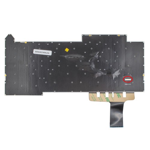 Клавиатура для ноутбука Asus ROG Strix G15 G513QM G513QR series, RU/UA, Black, 20pin RGB Backlit