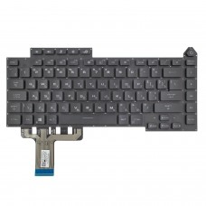 Клавиатура для Asus ROG Strix G15 G513QM G513QR series, RU/UA, Black, 20pin RGB Backlit