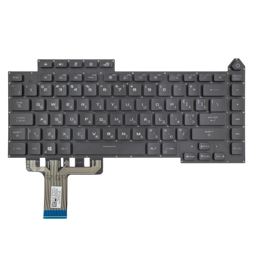 Клавиатура для ноутбука Asus ROG Strix G15 G513QM G513QR series, RU/UA, Black, 20pin RGB Backlit