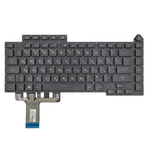Клавіатура для ноутбука Asus ROG Strix G15 G513QM G513QR series, RU/UA, Black, 20pin RGB Backlit