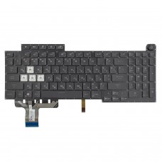 Клавиатура для Asus ROG Strix G17 G713QY G713QR G713QE G713Q, RU/UA, Black (16pin Backlit, Original)