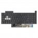 Клавиатура для ноутбука Asus TUF Gaming FX507 FA507 FX517 FX707 FA707 series, RU/UA, Black, 8pin RGB Backlit