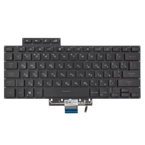 Клавиатура для ноутбука Asus Zephyrus G15 GA503 M16 GU603 series, RU/UA, Black (8pin RGB Backlit, Original)