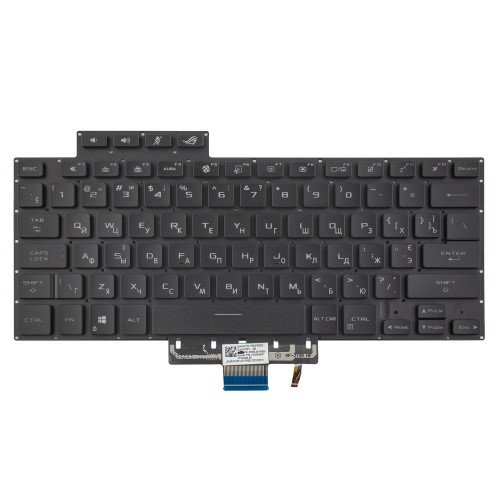 Клавіатура для ноутбука Asus Zephyrus G15 GA503 M16 GU603 series, RU/UA, Black (8pin RGB Backlit, Original)