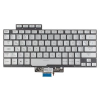 Клавиатура для Asus ROG Zephyrus GA401I GA401Q PX401IV series, RU/UA, Silver, с подсветкой