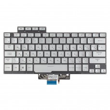 Клавиатура для Asus ROG Zephyrus GA401I GA401Q PX401IV series, RU/UA, Silver, с подсветкой
