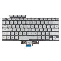 Клавіатура для Asus ROG Zephyrus GA401I GA401Q PX401IV series, RU/UA, Silver, з підсвіткою