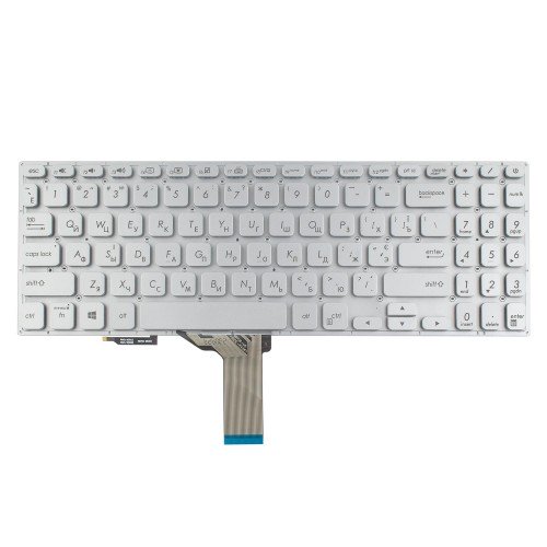 Клавіатура для ноутбука Asus Vivobook S530F S530U X530F X530U series, UA, Silver, Backlit