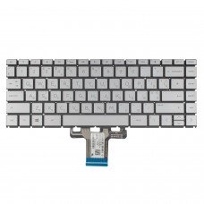 Клавіатура для HP Pavilion 14-BD 14-CB 14-CC 14-CD 14-DA 14-CE 14-CF 14-CK 14-dh 14-DF, RU/UA, Silver, Backlit