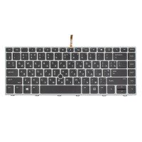 Клавіатура для HP EliteBook 745 840 G5 G6, UA (Black, Silver Frame, Backlit, PointStick)