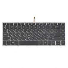 Клавіатура для HP EliteBook 745 840 G5 G6, UA (Black, Silver Frame, Backlit, PointStick) Клавіатура для HP EliteBook 745 840 G5 G6, UA (Black, Silver Frame, Backlit, PointStick)