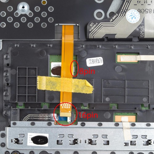 Верхняя крышка для ноутбука Asus ROG Strix G731GT G731GU , RU/UA, (Black, топкейс+клавиатура, 16pin Backlit, 90NR01T1-R32UI0, Original)