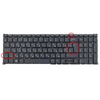 Клавиатура для HP ZBook Fury 16 G9 G10, RU/UA, (EU-version, Black, Backlit, Original)