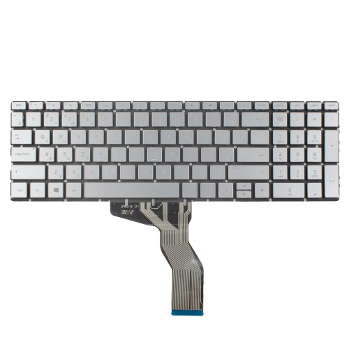 Клавиатура для ноутбука HP 250 255 G6 15-BS 15-BW 15-CC 15-CD 15-CB, RU, Silver, Backlit