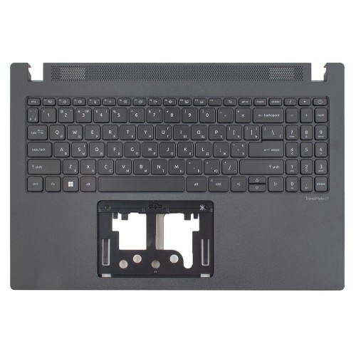 Верхня кришка для ноутбука Acer TravelMate P2 TMP215-54, RU/UA, (Black, топкейс+клавіатура, 6B.VVRN7.032, Original)