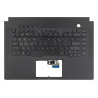 Верхняя крышка для Asus ROG GU502GV GX502GV, RU/UA, (Black, топкейс+клавиатура, 20pin Backlit, Original)