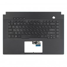 Верхня кришка для Asus ROG GU502GV GX502GV, RU/UA, (Black, топкейс+клавіатура, 20pin Backlit, Original)