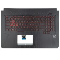 Верхня кришка для Asus TUF Gaming FX705DY, RU (топкейс+клавіатура, 4pin Backlit, 90NR0192-R31RU0, Original)