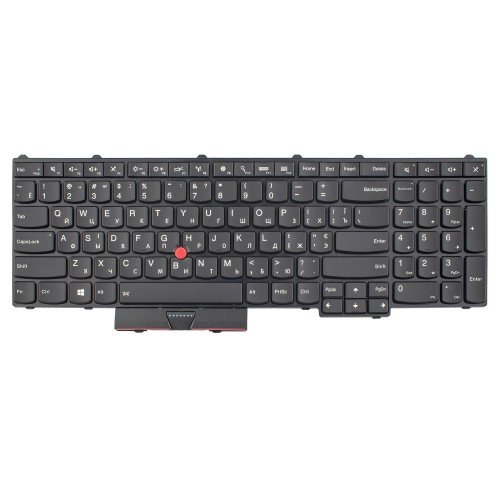Клавіатура для ноутбука Lenovo ThinkPad P50 P70 P51 P71, RU/UA, (Black, Backlit, TrackPoint, Original)