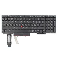 Клавиатура для Lenovo ThinkPad E15, UA, (Black, Backlit, TrackPoint, Original)