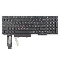 Клавіатура для Lenovo ThinkPad E15, UA, (Black, Backlit, TrackPoint, Original)