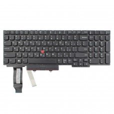 Клавіатура для Lenovo ThinkPad E15, UA, (Black, Backlit, TrackPoint, Original)