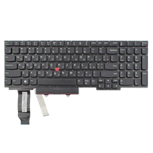 Клавиатура для ноутбука Lenovo ThinkPad E15, UA, (Black, Backlit, TrackPoint, Original)