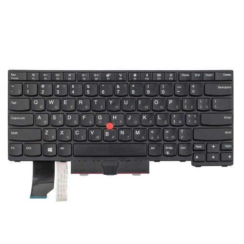 Клавіатура для ноутбука Lenovo ThinkPad L14, RU/UA, (Black, TrackPoint, SN20W68434, PK131D53B00, Original)