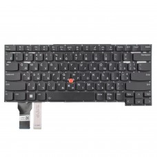 Клавиатура для Lenovo ThinkPad T14s Gen 2, RU/UA, (Black, TrackPoint, Backlit, Original)