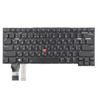 Клавиатура для Lenovo ThinkPad T14s Gen 2, RU/UA, (Black, TrackPoint, Backlit, Original)