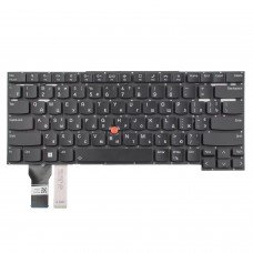 Клавіатура для Lenovo ThinkPad T14s Gen 2, RU/UA, (Black, TrackPoint, Backlit, Original)