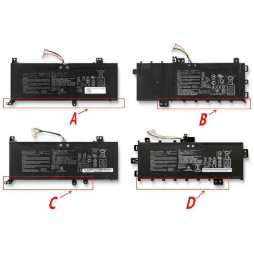Батарея для ноутбука Asus VivoBook A409FL F509FL X509UA F512DA X512FA X712FB R521FB X545FB X545FA R564DK 7.6V 4050mAh, B21N1818, (Вариант D, Original)
