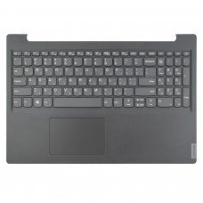 Верхняя крышка для Lenovo V15-IWL V15-IIL V15-IGL V15-ADA V15-IKB V15-IWL, RU/UA (Grey, топкейс+клавиатура)