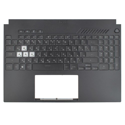 Верхняя крышка для ноутбука Asus TUF Dash FX517ZM FX507ZE, UA, (топкейс+клавиатура, Backlit 8pin, 90NR09M1-R31UA2, Original)